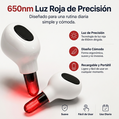 Veru-Terapia de luz roja 650nm para Oídos y Nariz