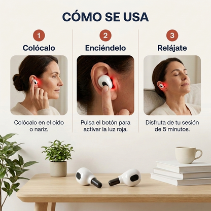 Veru-Terapia de luz roja 650nm para Oídos y Nariz